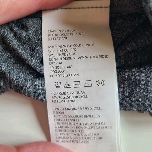 PrAna Alpenglow Top Women Sz 1X Charcoal Heather Athletic T Shirt UPF 30 Wicking - Picture 5 of 5
